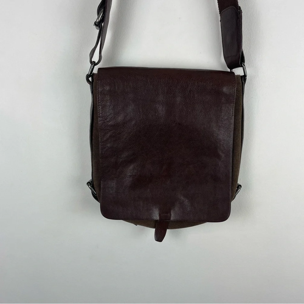 Vintage Hugo Boss Messenger Bag Genuine Leather RARE